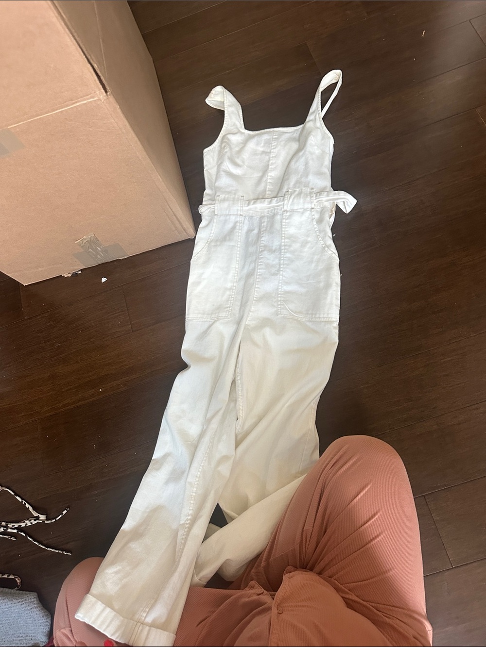 American Eagle Outfitters White Women’s Denim Overalls